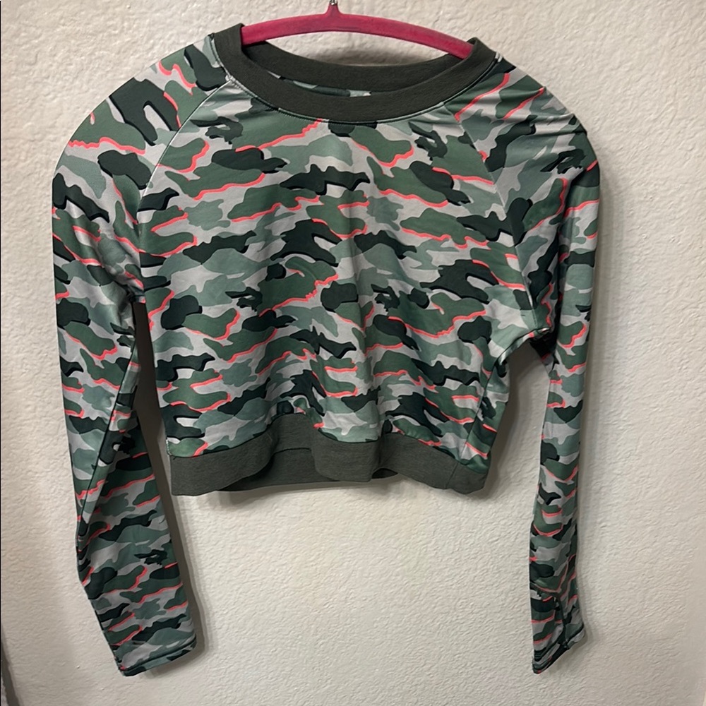 Camouflage Long Sleeve Women's Top